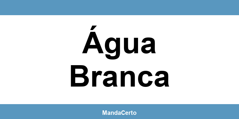 Telefone da agência dos Correios em Água Branca