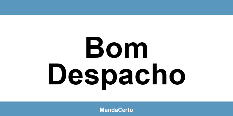 Telefone da agência dos Correios em Bom Despacho