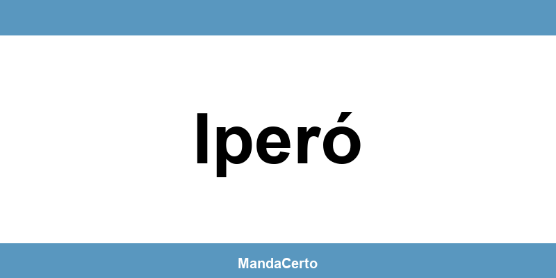 Telefone da agência dos Correios em Iperó
