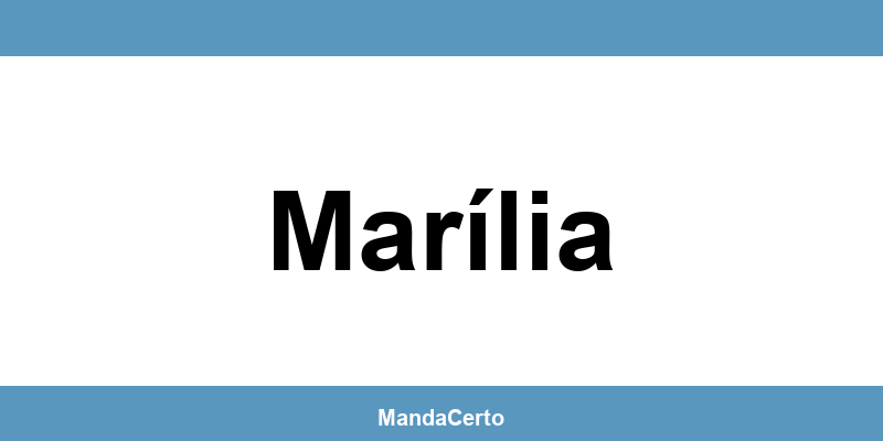 Telefone da agência dos Correios em Marília