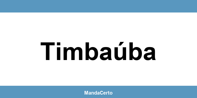 Telefone da agência dos Correios em Timbaúba