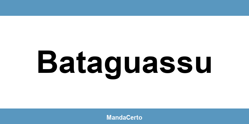 Telefone da agência dos Correios em Bataguassu