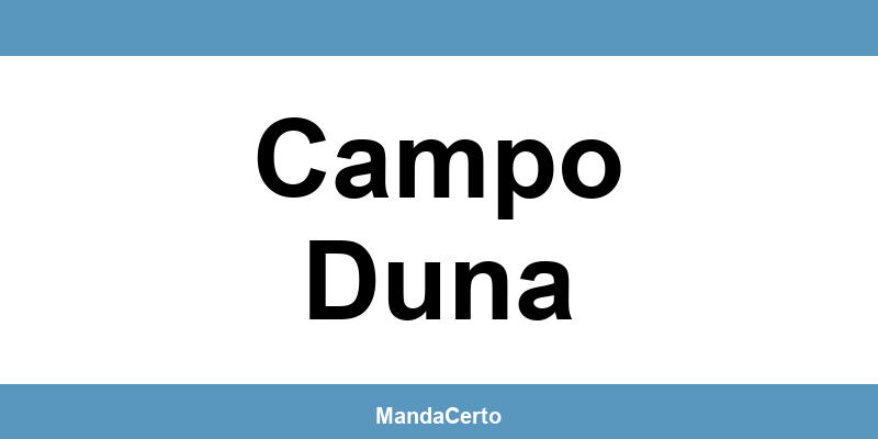 Telefone da agência dos Correios em Campo Duna