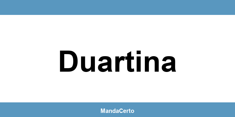 Telefone da agência dos Correios em Duartina