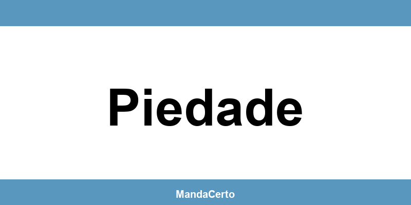 Telefone da agência dos Correios em Piedade