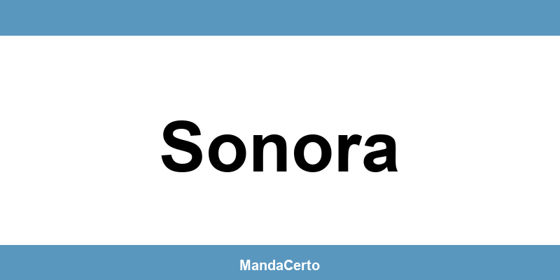 Telefone da agência dos Correios em Sonora
