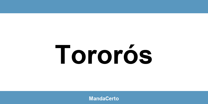 Telefone da agência dos Correios em Tororós