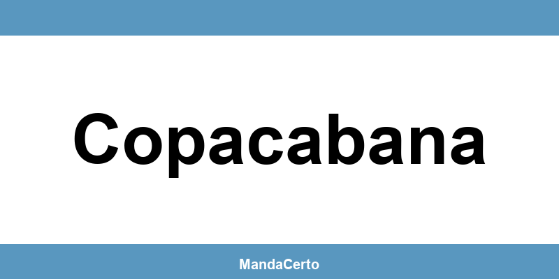 Telefone da agência dos Correios em Copacabana