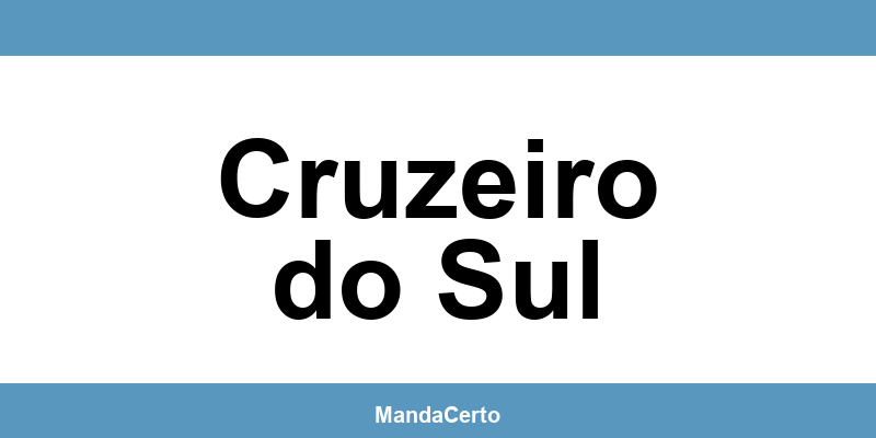 Telefone da agência dos Correios em Cruzeiro do Sul