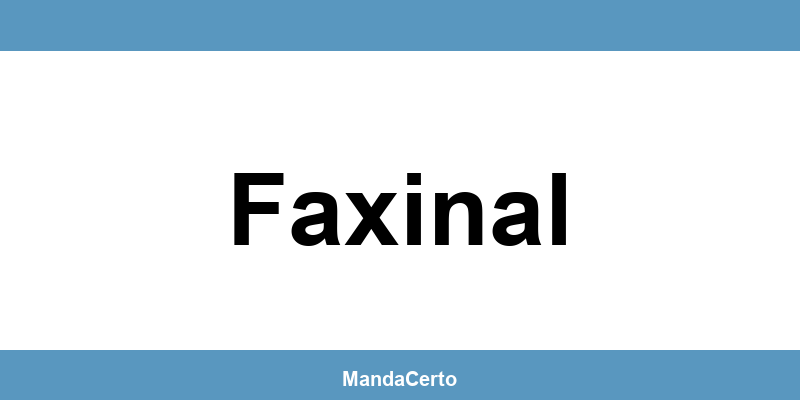 Telefone da agência dos Correios em Faxinal