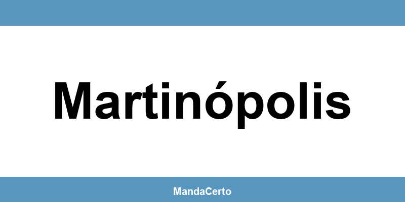 Telefone da agência dos Correios em Martinópolis