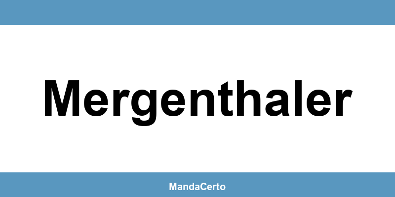 Telefone da agência dos Correios em Mergenthaler