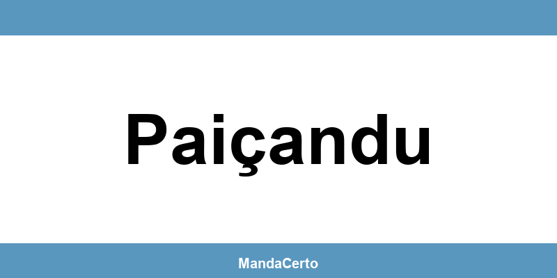 Telefone da agência dos Correios em Paiçandu