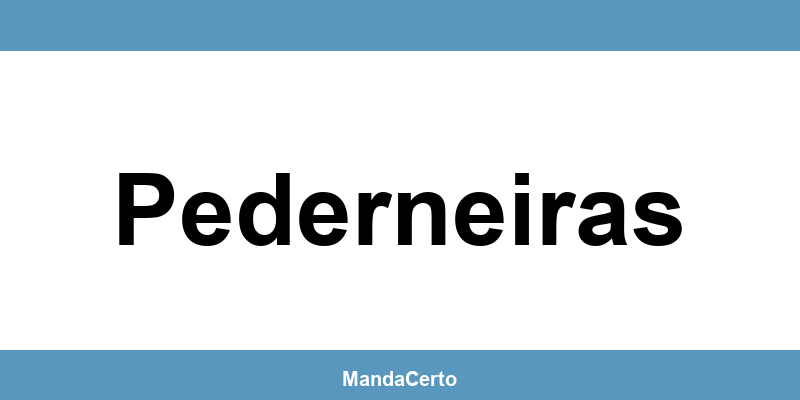 Telefone da agência dos Correios em Pederneiras