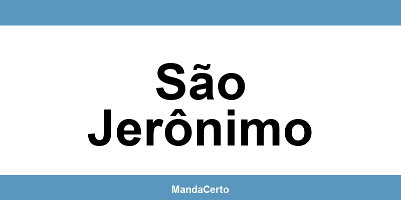 Telefone da agência dos Correios em São Jerônimo