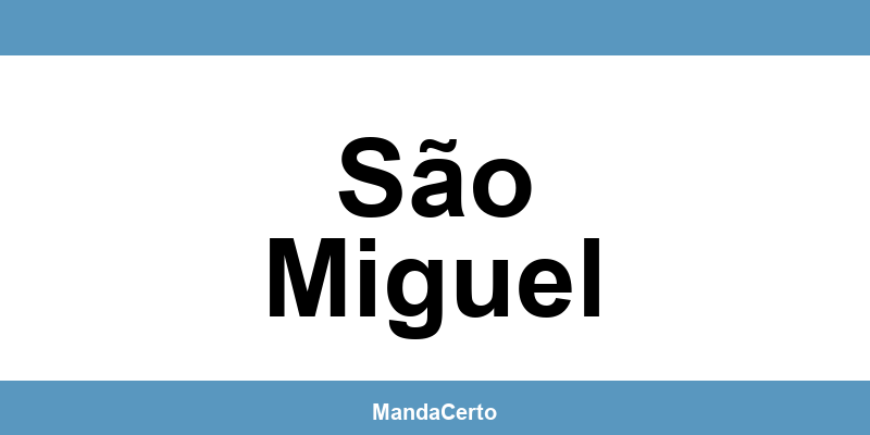 Telefone da agência dos Correios em São Miguel