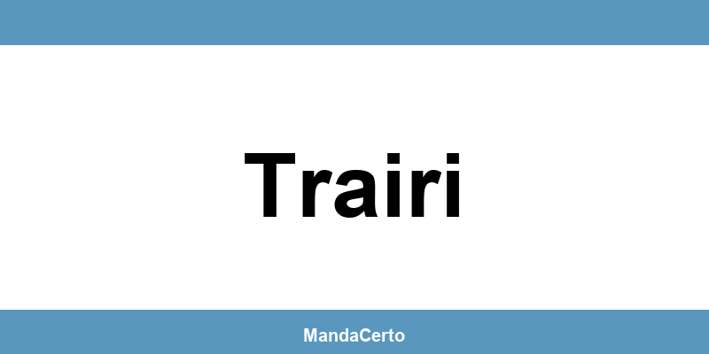Telefone da agência dos Correios em Trairi