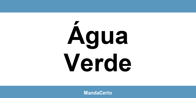 Telefone da agência dos Correios em Água Verde