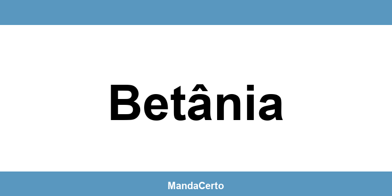 Telefone da agência dos Correios em Betânia