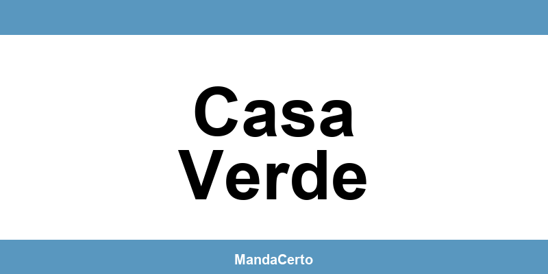 Telefone da agência dos Correios em Casa Verde