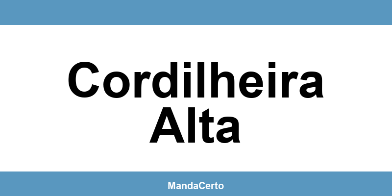 Telefone da agência dos Correios em Cordilheira Alta