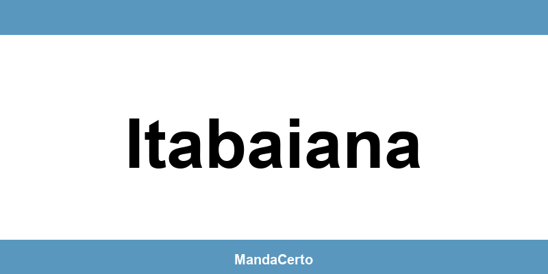 Telefone da agência dos Correios em Itabaiana