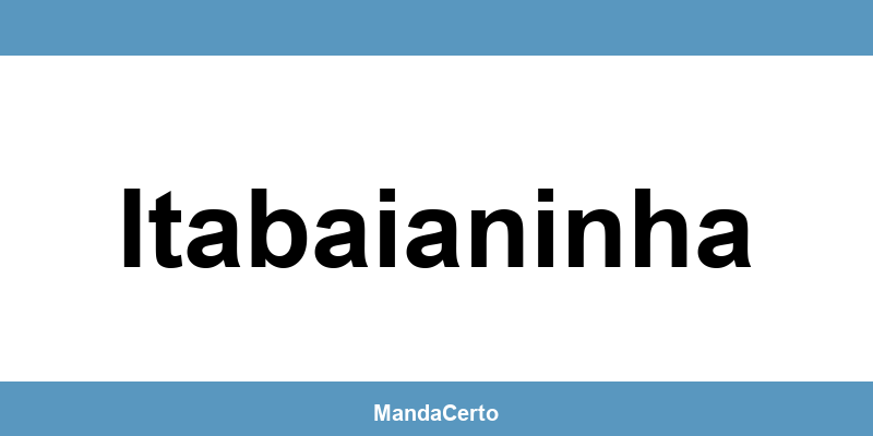 Telefone da agência dos Correios em Itabaianinha