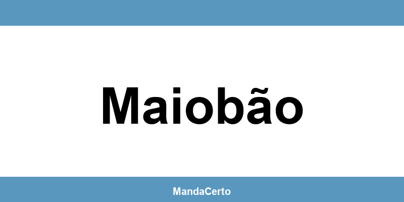 Telefone da agência dos Correios em Maiobão
