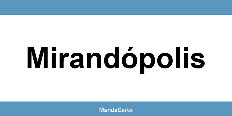 Telefone da agência dos Correios em Mirandópolis