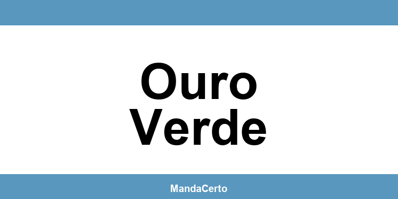 Telefone da agência dos Correios em Ouro Verde