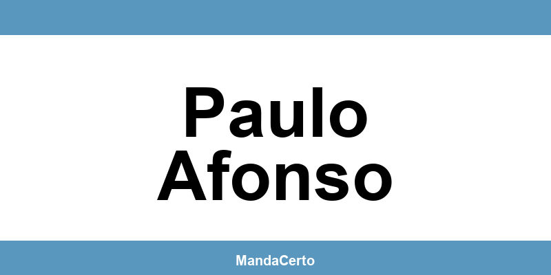 Telefone da agência dos Correios em Paulo Afonso