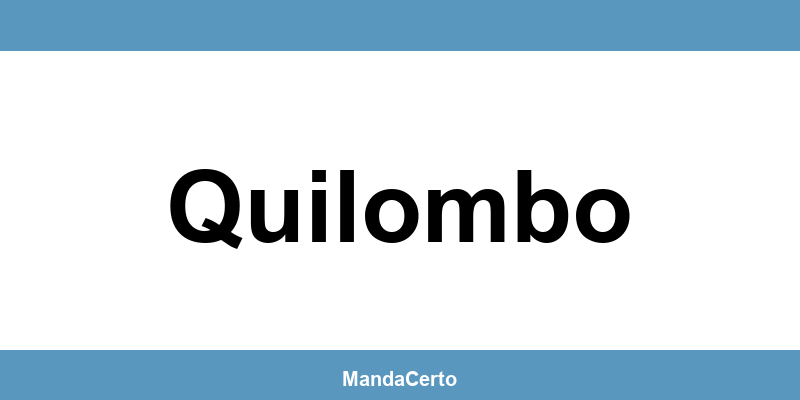 Telefone da agência dos Correios em Quilombo