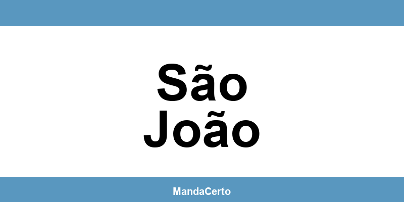 Telefone da agência dos Correios em São João
