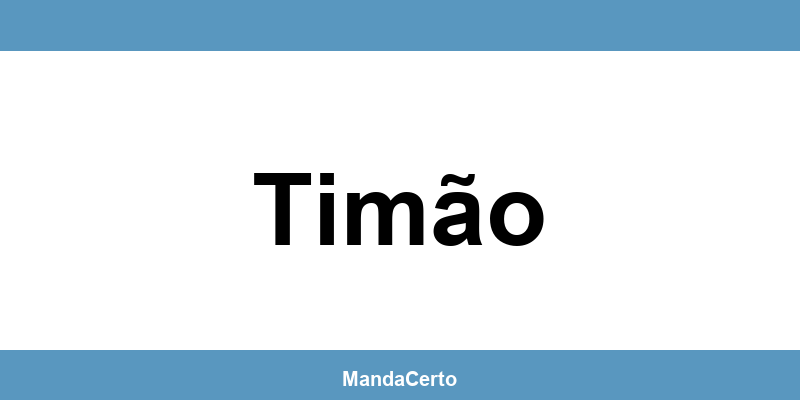 Telefone da agência dos Correios em Timão