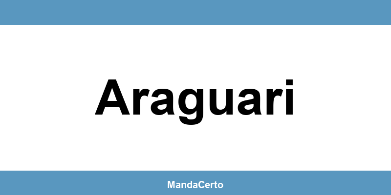 Telefone da agência dos Correios em Araguari
