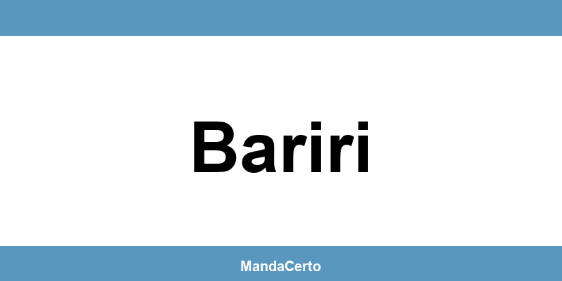 Telefone da agência dos Correios em Bariri