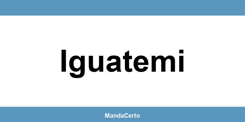Telefone da agência dos Correios em Iguatemi