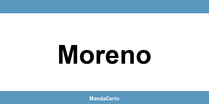 Telefone da agência dos Correios em Moreno