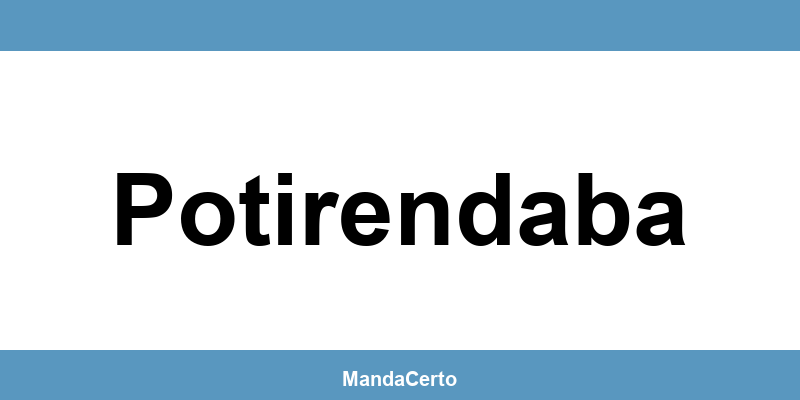 Telefone da agência dos Correios em Potirendaba