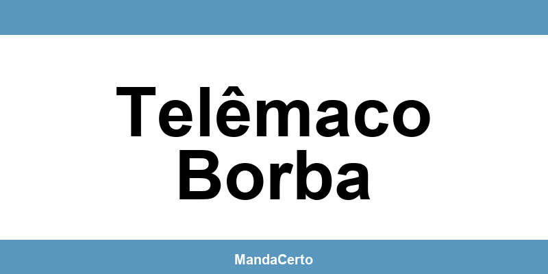 Telefone da agência dos Correios em Telêmaco Borba