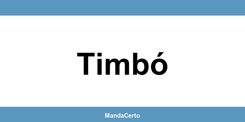 Telefone da agência dos Correios em Timbó