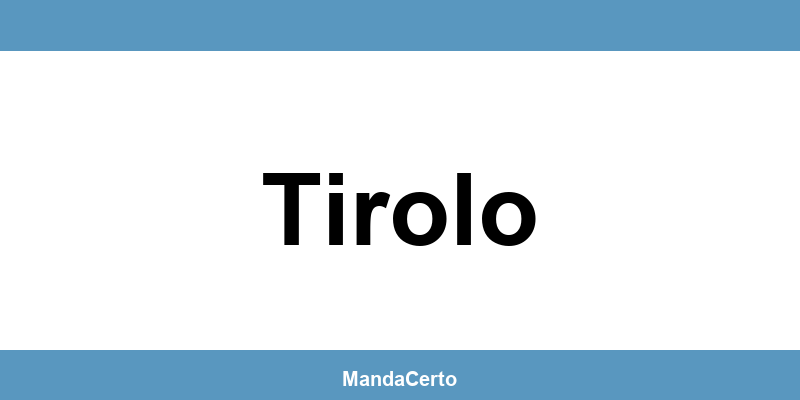 Telefone da agência dos Correios em Tirolo