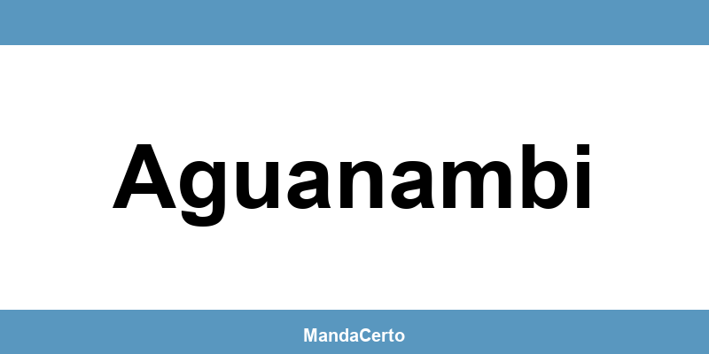 Telefone da agência dos Correios em Aguanambi