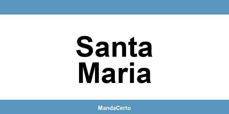 Telefone da agência dos Correios em Santa Maria
